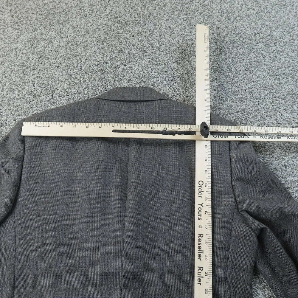 VTG Christian Dior Blazer Mens M Gray Wool Button Sport Coat Suit Jacket Top USA
